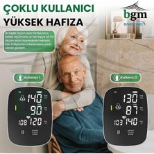 BGM Tansiyon Aleti Türkçe Konuşan Dijital Otomatik Hafızalı Koldan Ölçer Tansiyon Aleti