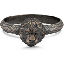 Defne Silver Tasarım Aslan Yüzük