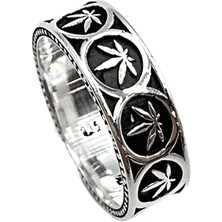 Defne Silver Desenli Alyans Yüzük