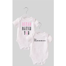 Outdoor One 17 Dayı Set 2 'li Organik  Pamuk  Baskılı Bebek Body Zıbın ZBN210