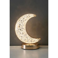Mobee Şarjlı Kristal Elmas Masa Lambası - Dokunmatik Akrilik LED Romantik Gece Lambası 3 Renkli