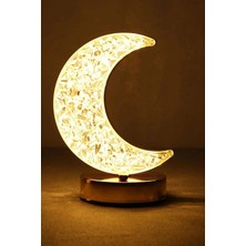 Mobee Şarjlı Kristal Elmas Masa Lambası - Dokunmatik Akrilik LED Romantik Gece Lambası 3 Renkli
