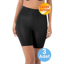 Uniquetrenders Kadın Dikişsiz  Toparlayıcı Lazer Kesim Paçalı Korse 3'lü Set