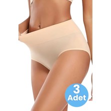 Uniquetrenders Kadın Dikişsiz Karın Toparlayıcı Slip Külot Korse 3'lü Set