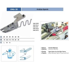 Overlok Arabiye Aparatı 50x25mm / UMA-30