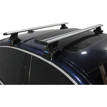 Cross Oto Aksesuarları Renault Talisman Için Trophy Bar Ara Atkı Tavan Barı / Portbagaj Taşıyıcı 130 cm Gri