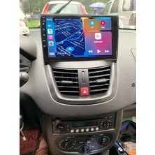 Victor Peugeot206/Peugeot207(2006-2012)Yıl Android Sürüm 13 Kablosuz Carplay Navigasyon Multimedya 9 Inç Ekran 4G Ram + 64GB Hafıza Çerçeveli ve arka görüş kameralı