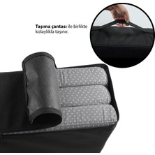 Xpermate Katlanır Çift Kişilik Sünger Yatak, Yer Yatağı, Katlanır Yer Minderi, Misafir Yatağı 120X180X8  cm GriPuantiye