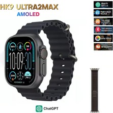 MerciTech Hk9 Ultra 2 Max 2 GB Dahili Hafıza/chat Gpt/3d Animasyonlu Gen 4 Amoled Watch Ultra 2 Akıllı Saat