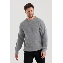 Cool Tarz Erkek Regular Fit Bisiklet Yaka Örgülü Triko