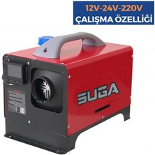 Suga 12V/24V/220V 5kw Çanta Tipi Portatif Dizel Isıtıcı