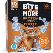 Bite & More Bite&more Proteinli Soğuk Kahve Caramel Macchiato 10 x 33 gr