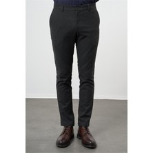 İmza Siyah Esnek Yandan Cepli Casual Slim Fit Chino Pantolon 1003245108