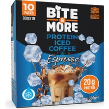 Bite & More Proteinli Soğuk Kahve Espresso 33 gr x10 Adet