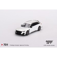 Mini Gt Audi Abt Rs6-R Glacier White Metallic 701