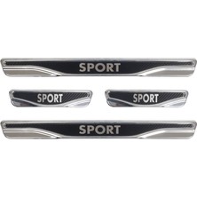 Brsplast Unıversal Sport 4 Prç. Iç Kapı Eşiği Karbon Krom Abs