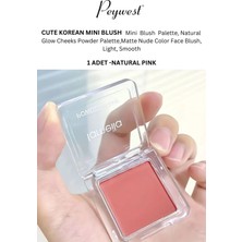 Professional Mini Allık Natural Cute Korean Mini Blush Powder Palette