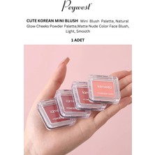 Professional Mini Allık Natural Cute Korean Mini Blush Powder Palette