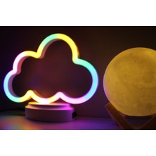 Işık Kasabası Neon Bulut Ve 3d Led Küre
