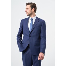 Koyu Lacivert Mono Yaka 6 Drop Comfort Fit Classic Takım Elbise 1001245169