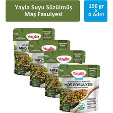 Yayla Suyu Süzülmüş Haşlanmış Maş Fasulyesi 150 gr x 4 Adet