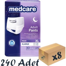 Medcare Maxi Emici Külot - Yetişkin Hasta Bezi - Xlarge Beden - 8 Damla - 30'lu Paket x 8 Adet