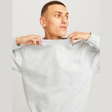 Jack & Jones Erkek Bisiklet Yaka Düz Renk Sweatshirt - Urban
