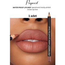 Peywest Trendy Brown Waterproof Lipliner Kahve Dudak Kalemi Extra Dayanıklı