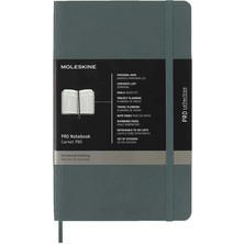 Moleskine Pro Notebook Yumuşak Kapak Defter L Boy 13X21 cm 192 Sayfa Orman Yeşili