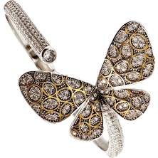 Defne Silver Ithal Kelebek Bileklik