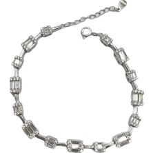 Defne Silver Lüx Baget  Bileklik