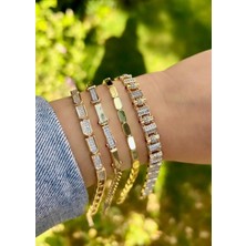 Defne Silver Bety Şerit Bileklik