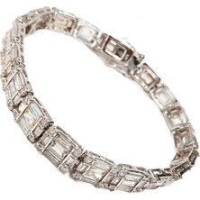 Defne Silver Ithal Baget Bileklik