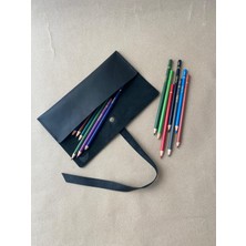 Alesta Leather Atelier (İsim Yazıyoruz) El Yapımı Hakiki Deri Kalemlik