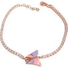 Defne Silver Kelebek Suyolu Bileklik