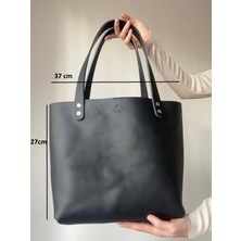 Alesta Leather El Yapımı Deri Kadın Tote Çanta / Omuz Çantası