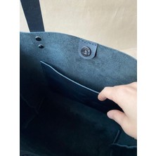 Alesta Leather El Yapımı Deri Kadın Tote Çanta / Omuz Çantası