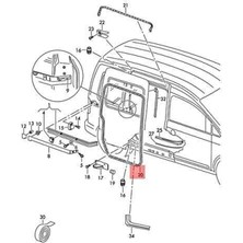 Sürgülü Kapı Fitili Caddy None (Oem No: VW-2K5843792E)