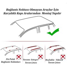 Cross Oto Aksesuarları Skoda Superb B8 Sedan (2015-2023) Için Trophy Bar Ara Atkı Tavan Barı / Portbagaj Taşıyıcı 130 cm Siyah