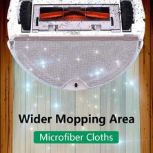 Teedoo Yedek Mikrofiber Paspas Bezleri Mops Pedleri Parçaları Roborock S6 S6 Saf S6 Maxv S5 Max S5 S4 E5 E4 E35 E2 (Yurt Dışından)