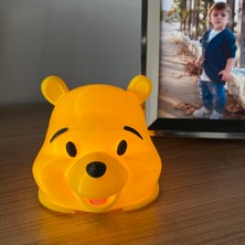 Root Made Winnie The Pooh Tealight Mumluk Sevimli Ayı Aydınlatma Pilli Tealight Ayı Kafası Çocuk Odası Dekoru