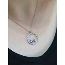 Neva Jewelry Taşlı Kelebek Kolye