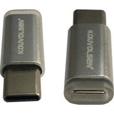 Mikro usb dişi to Type c erkek çevirici şarj adaptörü