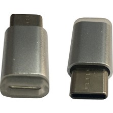 Mikro usb dişi to Type c erkek çevirici şarj adaptörü