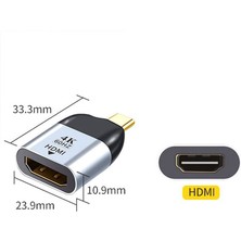 Type c to HDMI 4K 60 Hz Çevirici adaptör type c erkek hdmı dişi çevirici