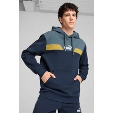 Puma Power Colorblock Hoo Lacivert Unisex Sweatshirt