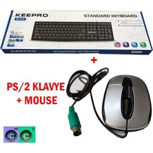 Keepro KP-1463 Standart Ps-2 Kablolu Klavye +Ps/2 Gri Mouse