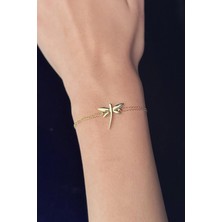 Fiyonk Kuyumculuk 14 Ayar Altın Yusufcuk Objeli Bileklik