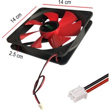 12 volt 14 cm 2 pin li soğutucu fan pc kasa içi 12v fan