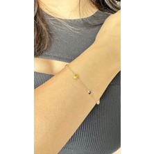 Reyhan Uçar Kuyumculuk Ru Kuyumculuk 14 Ayar Altın Taşlı Bileklik 2.10 GRAM